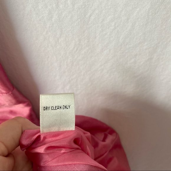 Fiori Di Zucca Pink Silk Sea Shell Embellished A Line Dress Size 8 - Picture 9 of 11